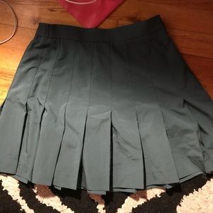 green tennis skirt